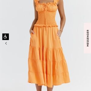 Phaedra house of cb dress smocked dress